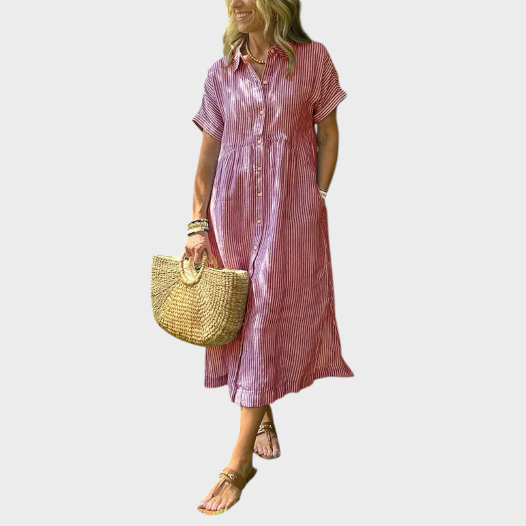 Ljiljana - Črtasta obleka