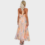 Lucija - Midi obleka Cvetenje