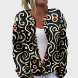 Mia - Jesenski cvetlični kardigan