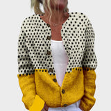 Mirjana - Jesenski cvetlični kardigan