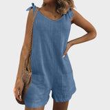 Petra - Kombinezon z vezanjem na ramenih in žepi