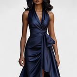 Ema - Satenska svečana obleka z volančki