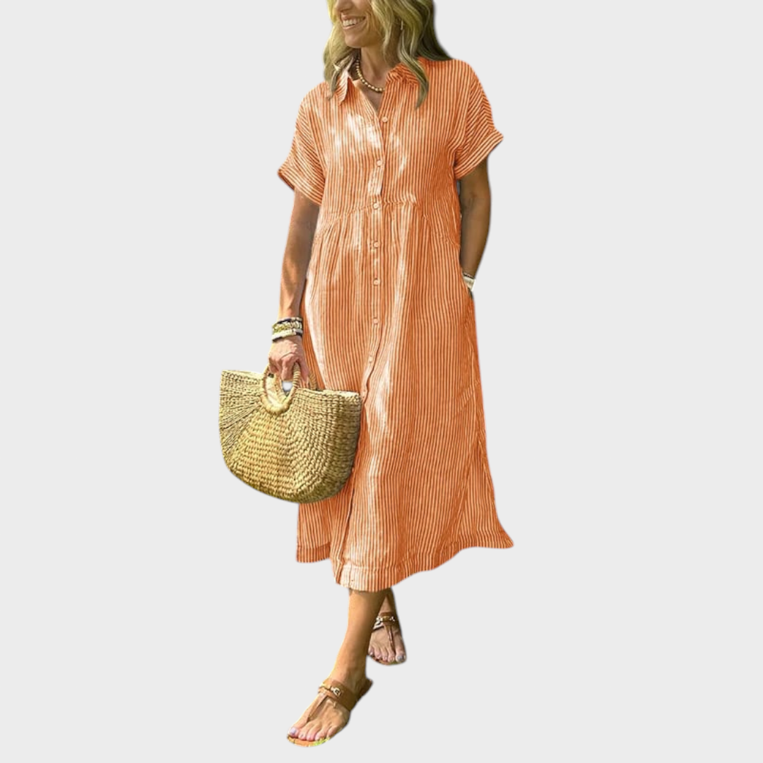 Ljiljana - Črtasta obleka