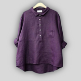 Lanena Bluzica Zelena Enostavnost