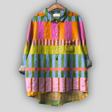 Poletna Lanena Majica “Poletni Mozaik”