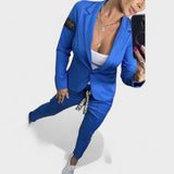 Nika – Prilagojen komplet: mehak sako in široke hlače