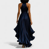 Ema - Satenska svečana obleka z volančki