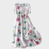 Ena - Poletna obleka z vezico v pasu