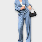 Hedviga - Set pletenega plašča in hlač