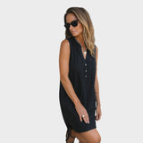 Andrea - Elegantna obleka brez rokavov