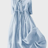 Obleka z Elegantnim Ovratnikom