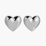 Široki uhani v obliki srca