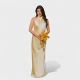 Martina - Obleka s satensko mašno