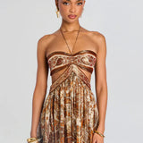 Maksimalna haljina Zlatna Aura