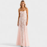 Verona - Obleka iz cvetlične čipke