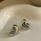 Široki uhani v obliki srca