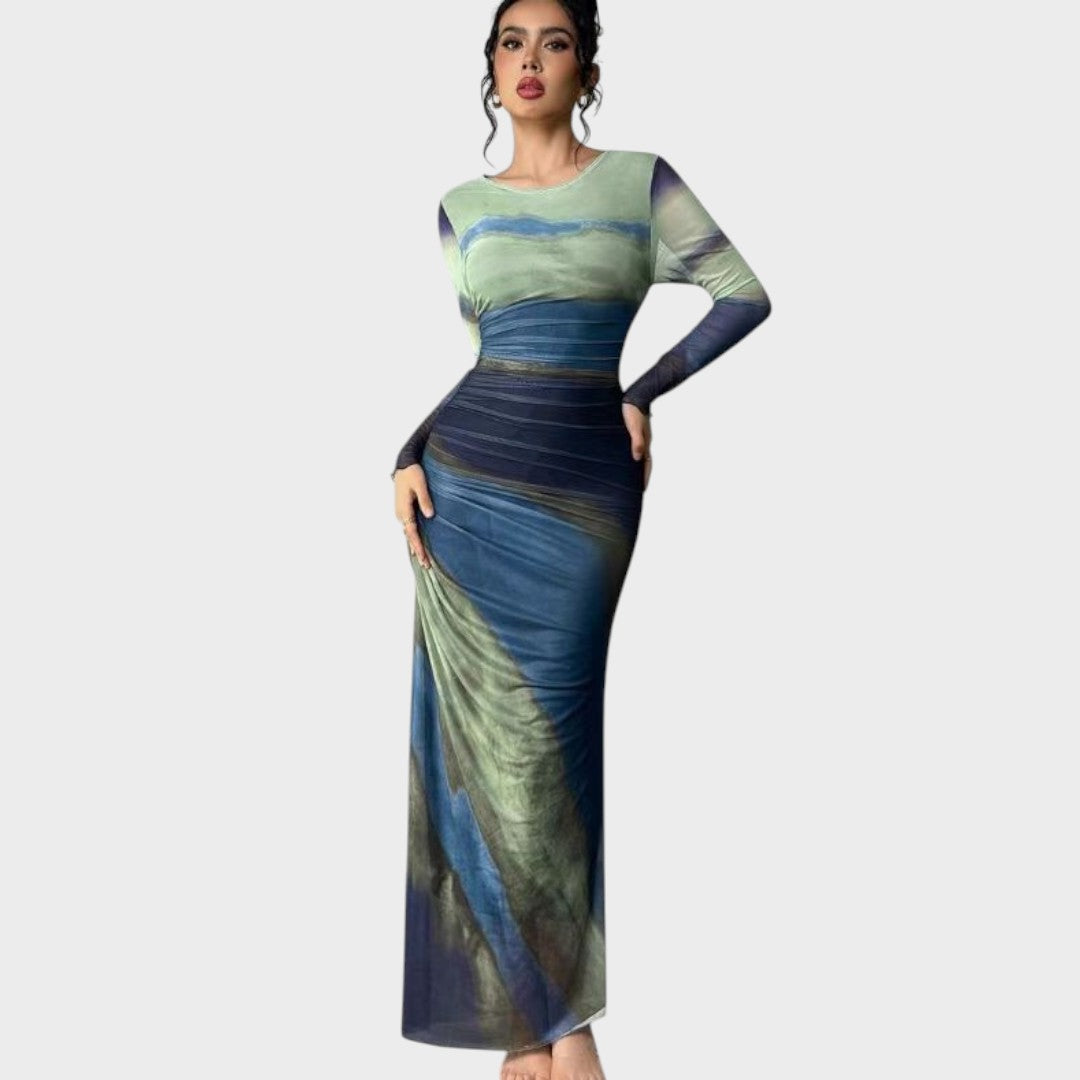 Antonija - Dolga obleka z dolgimi rokavi