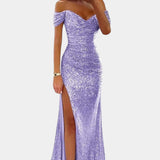 Renata Haljina Sirena brez naramnic s bleščicami