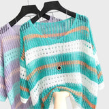 Lahka Pletena Majica z Odpiranjem