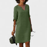 Lana - Obleka z V-izrezom