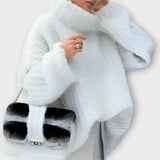 Paulina - Mehka ženska pulover s kapuco