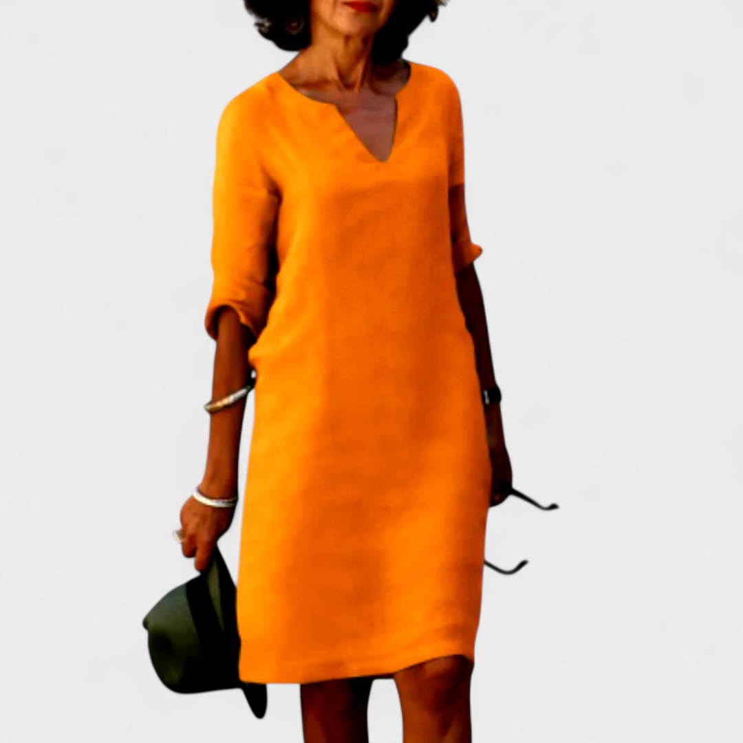 Lana - Obleka z V-izrezom