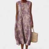 Alena - Midi Obleka za Vsakodnevno Uporabo