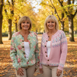 Magdalena - Jesenski cvetlični kardigan