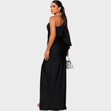 Marica – Elegantna dolga obleka na eno ramo