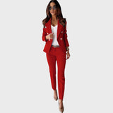 Božena - Dvoredno obleko s strukiranim krojem