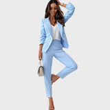 Božena - Dvoredno obleko s strukiranim krojem