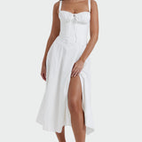 Poletna obleka z bustierjem