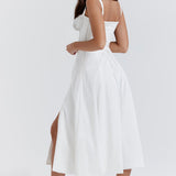 Poletna obleka z bustierjem