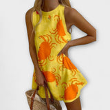 Orvienne – Mini obleka z vzorcem rakov