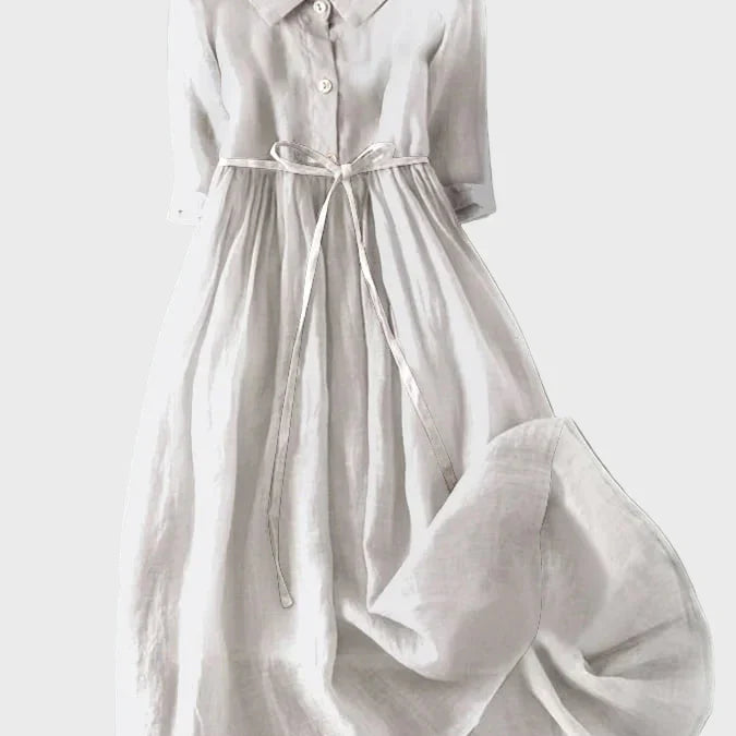 Obleka z Elegantnim Ovratnikom