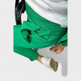 Nika – Prilagojen komplet: mehak sako in široke hlače