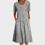 Danijela - Črtasta poletna obleka