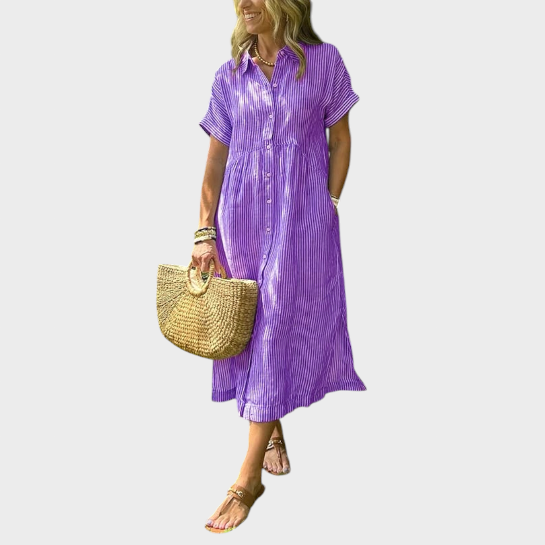 Ljiljana - Črtasta obleka