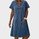 Paula - Oblačilo iz mehkega jeansa