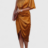 Danica Fluida Obleka z Elegantno in Večno Silhueto