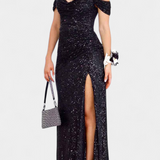 Renata Haljina Sirena brez naramnic s bleščicami