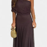 Renata - Maxi obleka z enim ramenom