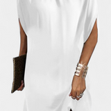 Ena Midi Oblačilo Brez Časovnega Okvira z Okroglim Izrezom