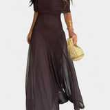 Renata - Maxi obleka z enim ramenom