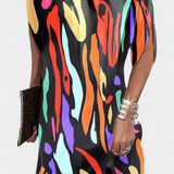 Ena Midi Oblačilo Brez Časovnega Okvira z Okroglim Izrezom