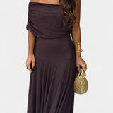 Renata - Maxi obleka z enim ramenom