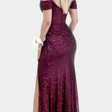 Renata Haljina Sirena brez naramnic s bleščicami