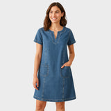 Paula - Oblačilo iz mehkega jeansa