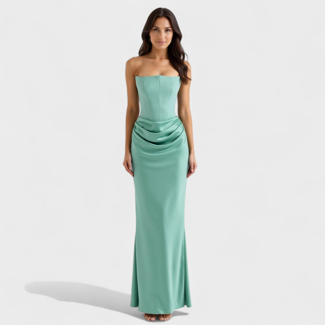 Radmila - Maxi obleka s korzetom